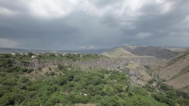 Natura w Armenii niebo, podróży, krajobraz, tło, Turystyka, góry, panorama — Wideo stockowe