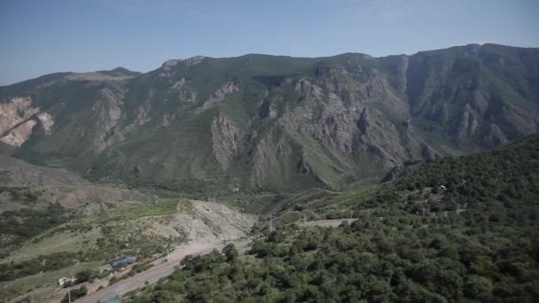 Natura w Armenii niebo, podróży, krajobraz, tło, Turystyka, góry, panorama — Wideo stockowe