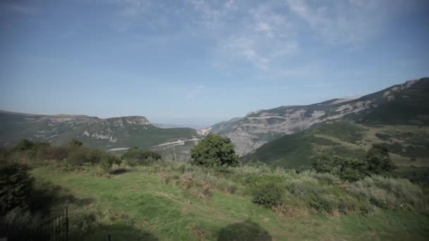Природа в небе Армении, путешествия, пейзаж, фон, туризм, горы, панорама — стоковое видео