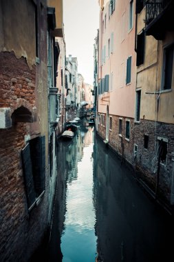 Su yolları ve gondol Venedik şehir, Venezia mimarisi ve kanallar İtalya, cityscape, tarihi Avrupa, Simgesel Yapı