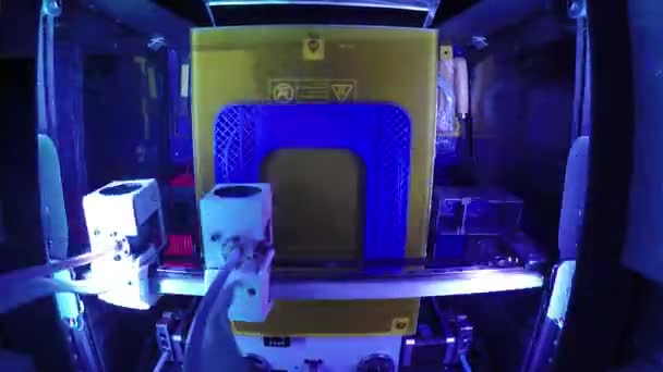 3d Printing Timelapse Using Abs Plastic Blue Led Design Print Manufacturing Cnc Machine Model Producing Home Technology Stock Video C Info Vividcafe Com 194308216