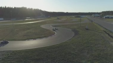 Yaz sepeti parça karting drone uçuş asfalt yarış 4k carting