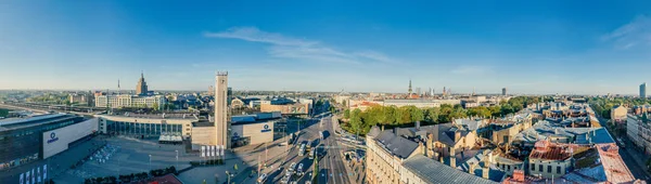 City Riga center drone sphere 360 vr view