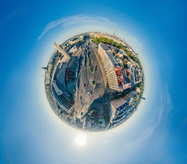 Ciudad Riga centro drone esfera 360 vr ver — Foto de Stock