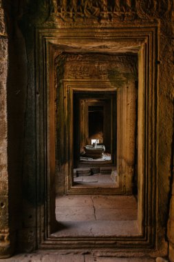 Kamboçya 'daki Angkor Wat Tapınağı Asya' daki Siem Reap şehri yakınlarında.