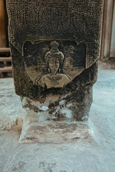 カンボジアのAcent Muralsと洞窟壁画｜Agkor Wat寺院の壁 — ストック写真