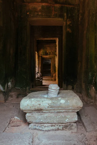 Altaar van het offer ritueel in Angkor Wat Tempel in Cambodja in Azië — Stockfoto