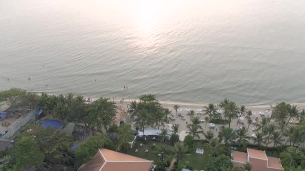 Phu quoc Insel Strand Sonnenuntergang Meer 4k Drohne erschossen — Stockvideo