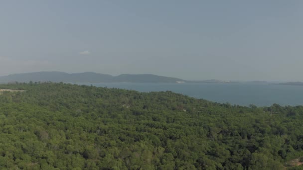 Sihanoukville město v Kambodži drone zastřelil 4k — Stock video