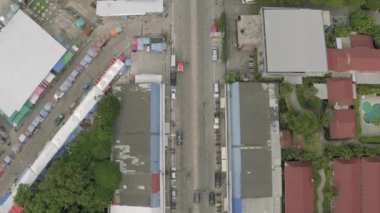 Patong şehrinde, Tayland Phuket Adası 4k insansız hava aracı trafiği