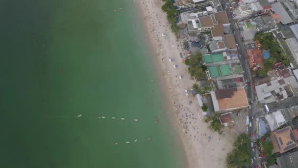 Patong Sahili ve Tayland Phuket Adası 4k insansız hava aracı — Stok video
