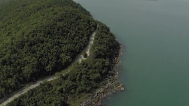 Phu Quoc Adası Ormanı 4k Drone ateşi