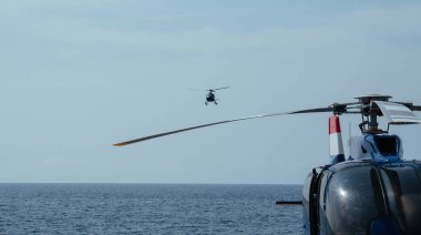 Monaco, Monte Carlo 'da helikopter lüks taksi.