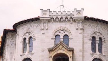 Monako 'daki yazlık evler, tarihi binalar, Monte Carlo' daki sokak binaları.
