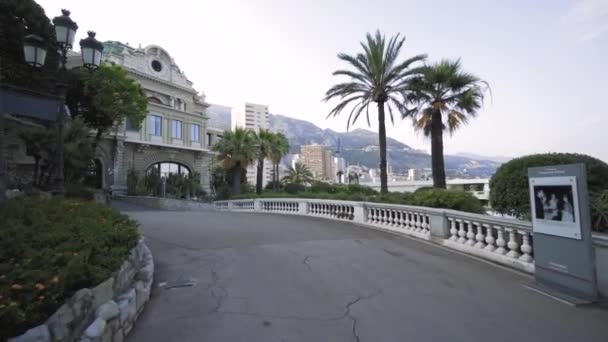 Казино Монте - Карло і історичні будівлі в Монако. — стокове відео