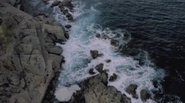 Lloret de Mar Akdeniz 'de yazın İspanya' da İnsansız Hava Aracı
