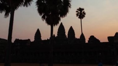 Angkor Wat Tapınağı Gündoğumu Kamboçya 'da zaman aşımı