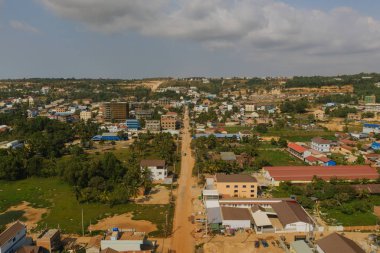 Sihanoukville şehri yazın Kamboçya insansız hava aracı atışı