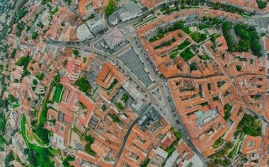 Vilnius Old Town, Litvanya 'nın tarihi merkezi, Avrupa şehri. 360 Vr panorama