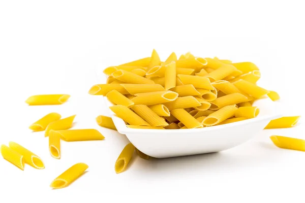 Pile of penne pasta — Stock Photo, Image