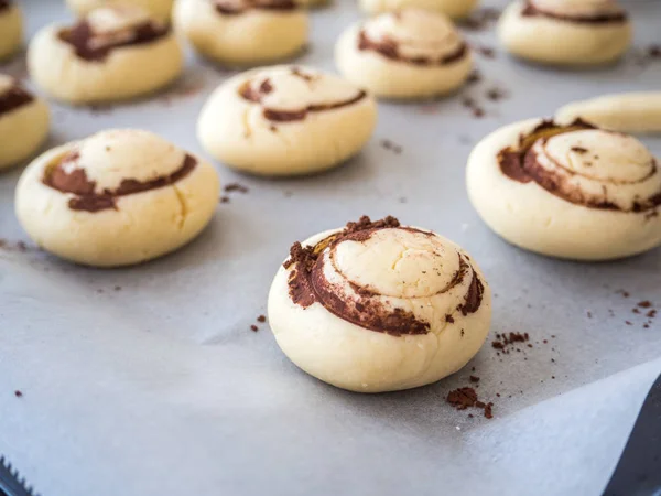 Ongekookt vanille cookies — Stockfoto