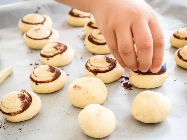 Ongekookt vanille cookies — Stockfoto