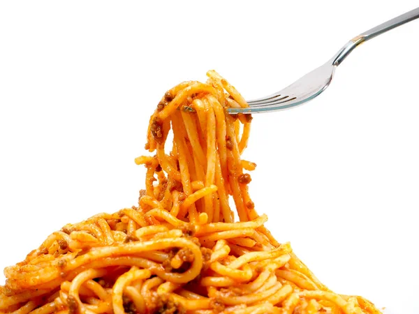 Спагетти под соусом nten — стоковое фото