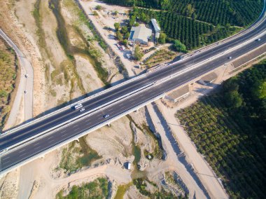 aireal dron üstten görünüm fotoğraf Otoban Antalya Türkiye'nin