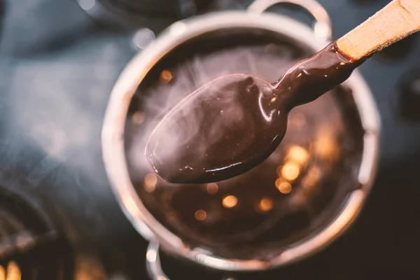 Delicioso pudín de chocolate —  Fotos de Stock