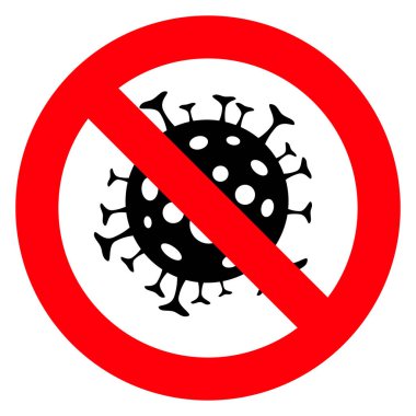Koronavirüsü imzalayın. Koronavirüsü durdurun. Coronavirüs salgını. Coronavirus tehlikesi ve halk sağlığı risk hastalığı ve grip salgını