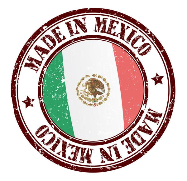 Гранж Марка Сделано Мексике Векторная Иллюстрация — стоковый вектор