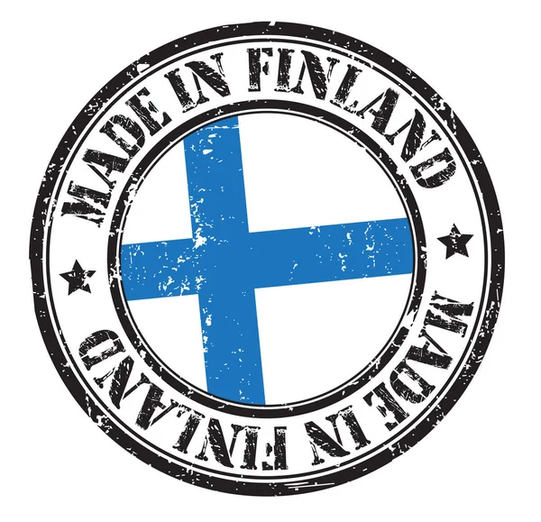 Grunge Stempel Made Finland Vektorillustration — Stockvektor