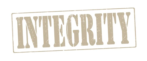 Grunge Stamp Integrità Illustrazione Vettoriale — Vettoriale Stock