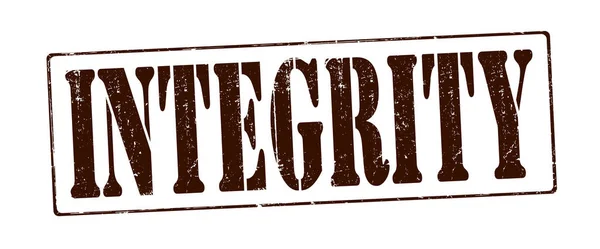 Grunge Bélyeg Integritását Vektoros Illusztráció — Stock Vector