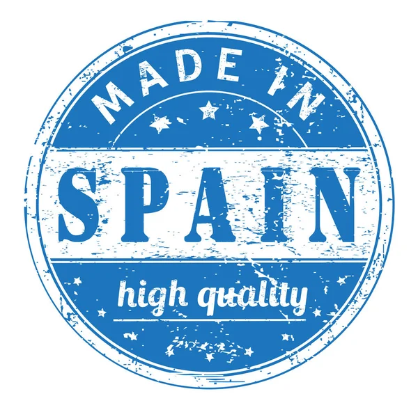 Premium Vector  Made in spain round label modern made in spain logo