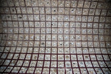 Portekiz, Faro 'daki Kemik Şapeli' nde kemiklerle örülmüş duvar.