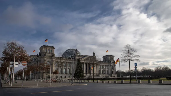 Edifício Reichstag Sede Parlamento Alemão Berlim Alemanha — Fotografia de Stock