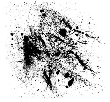 Vektör siyah splatters.