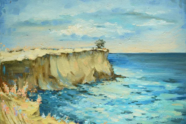 Marine landscape. oil painting. — Stock Photo, Image