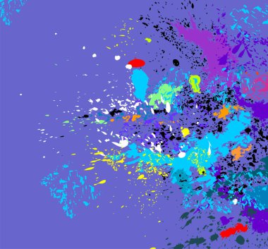 çok renkli vektör splatters.