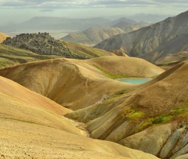İzlanda'daki güzel dağlar.
