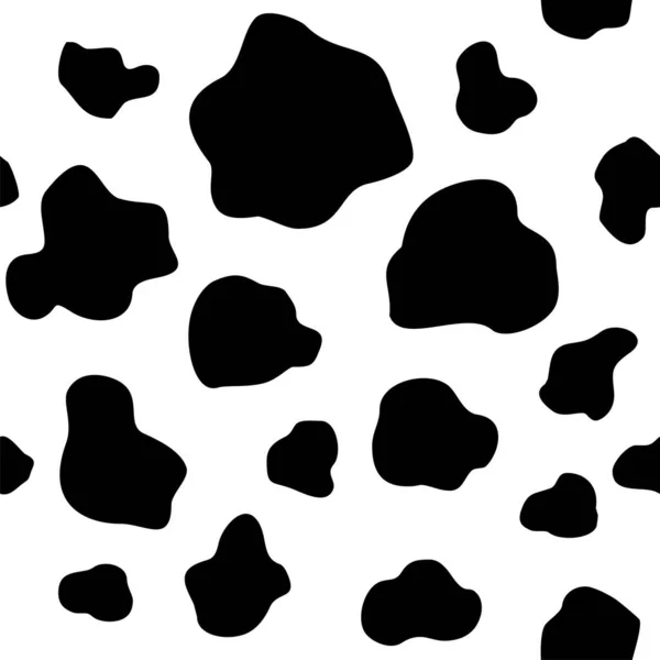 Impression Vache Vectorielle Sans Couture — Image vectorielle