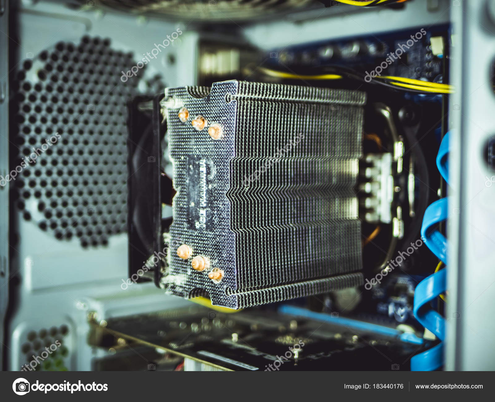 Macro Shot Processor Cooler Computer Stock Photo by ©mikeshots 183440176