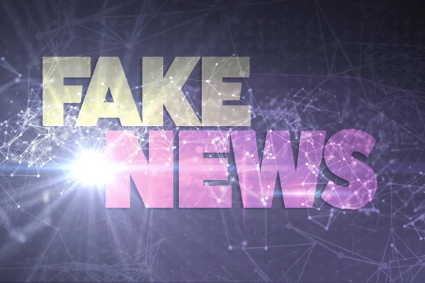 Fake News Texto Fundo Abstrato — Fotografia de Stock
