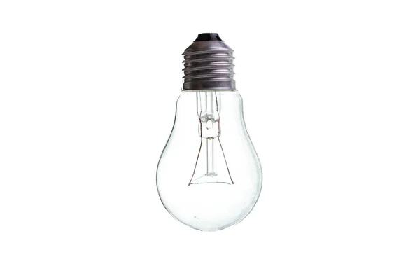 Izolované Jednoduché Žárovky Izolované Bílém Pozadí — Stock fotografie