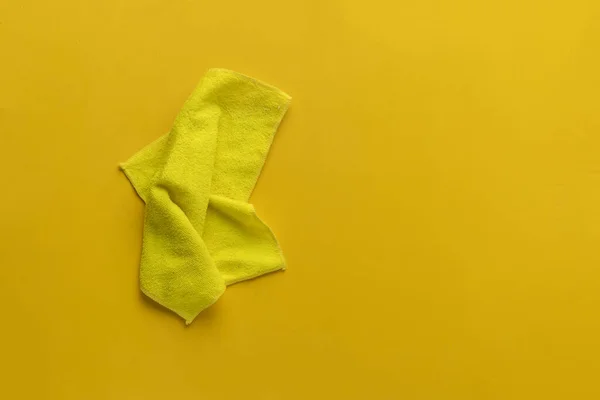 A top view of the color microfiber washing rag to clean the surface — Stock fotografie