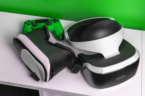 a virtual reality gear for gaming on the shelf