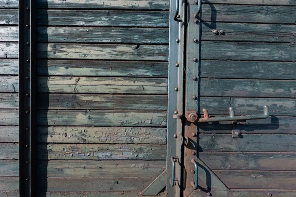 Закрыть Старый Ржавый Фургон Винтажный Фон — стоковое фото