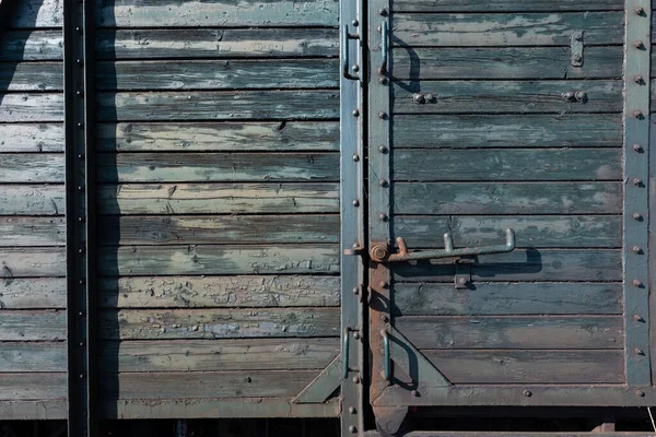 Närbild Gammal Rostig Vagn Vintage Bakgrund — Stockfoto