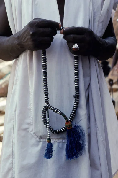 Muslim Prayer Beads Selective Focus — Stock Photo, Image